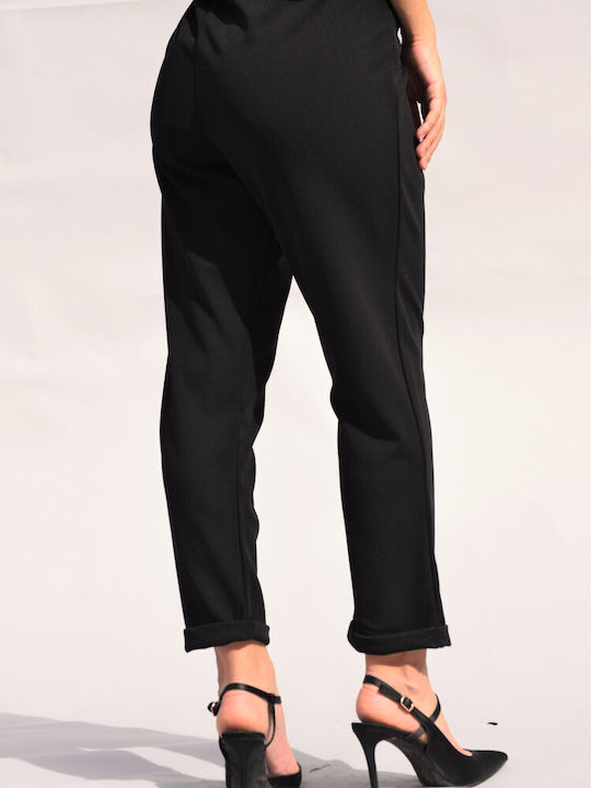 Women's trousers,of excellent quality, in black color (Ref.DEL1)