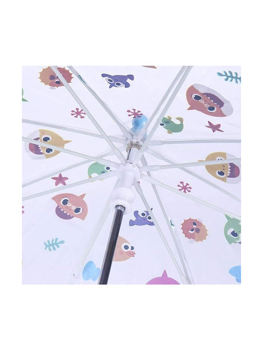 Kinder Regenschirm transparent Baby Shark