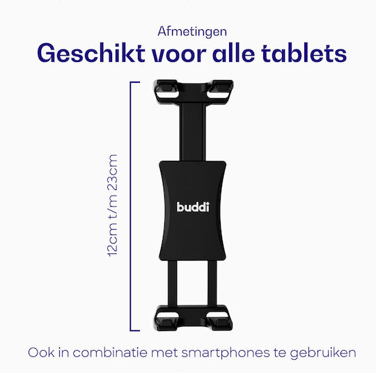 Buddi Βάση Tablet Τοίχου σε Μαύρο χρώμα