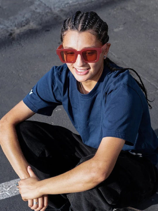 Chpo Sunglasses Κόκκινα with Acetate Frame & Red Lens