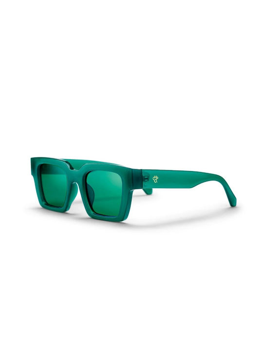 Chpo Sunglasses with Green Plastic Frame and Green Lens 16134GD