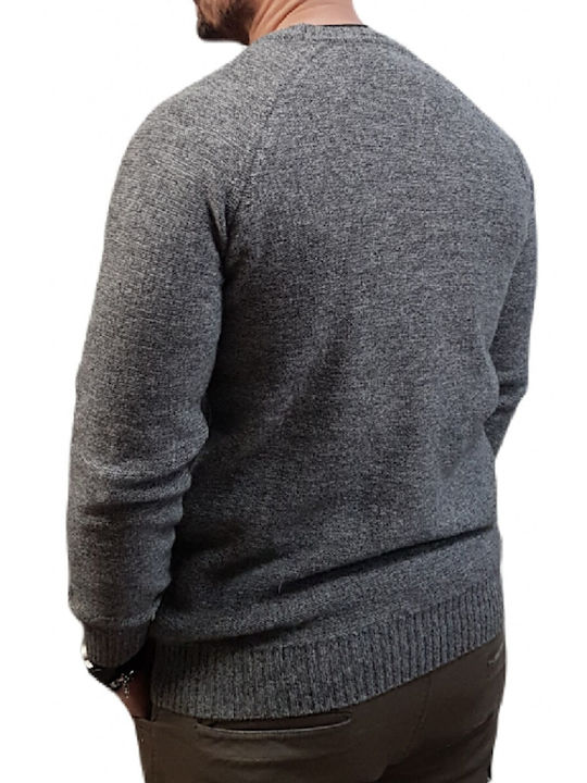 Vittorio Artist Herren Langarm-Pullover Gray