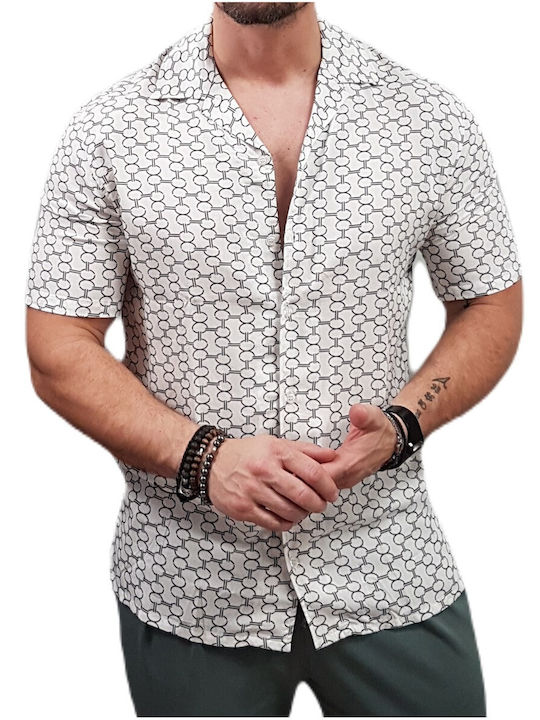 Vittorio Artist Men's Shirt Short Sleeve White