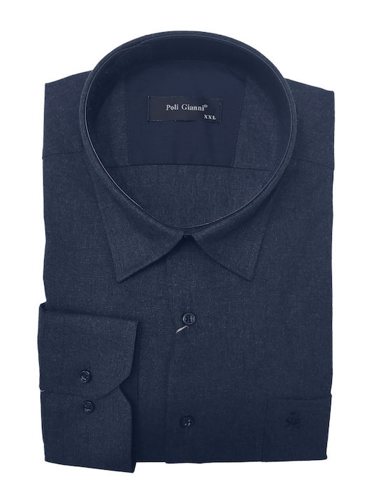 Langärmlig Jeans Hemd Blau