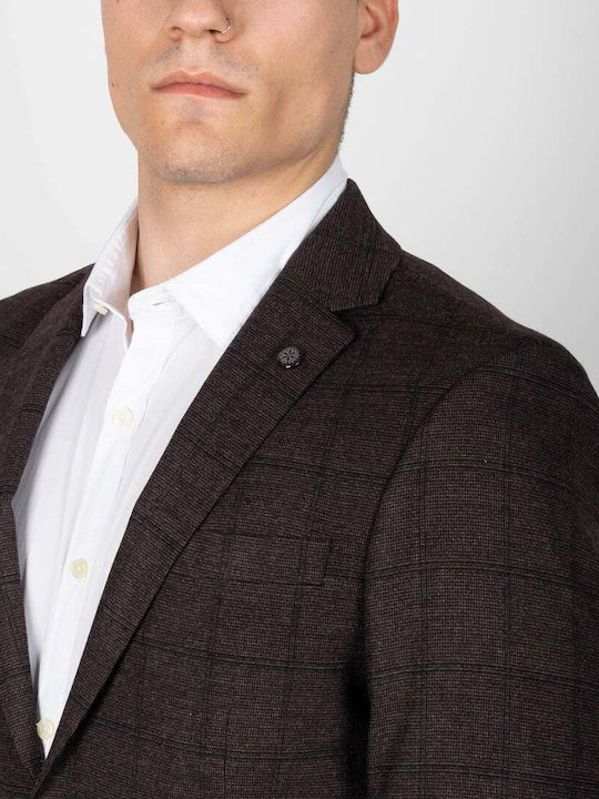 Vittorio Men's Suit Jacket Burgundy