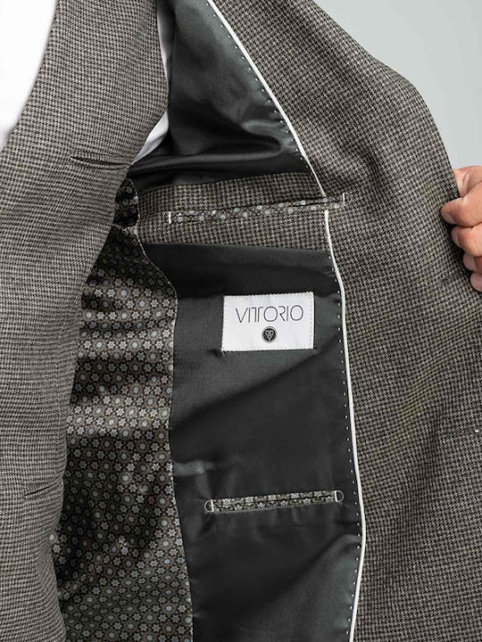 Men's Suit Jacket Slim Fit Khaki