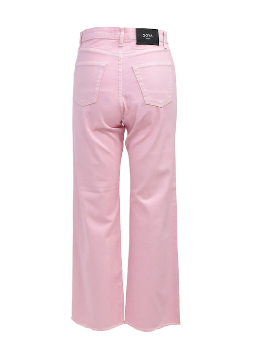 Zoya Pants Women's Jeans in Straight Line Pink