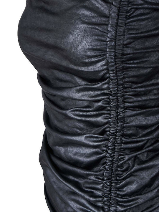 Mini Rochie de Seara Piele Negru