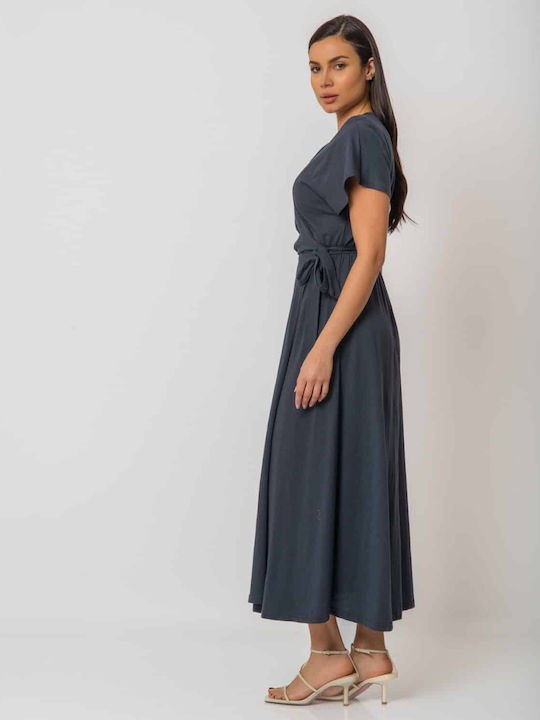 Noobass Summer Midi Dress Gray