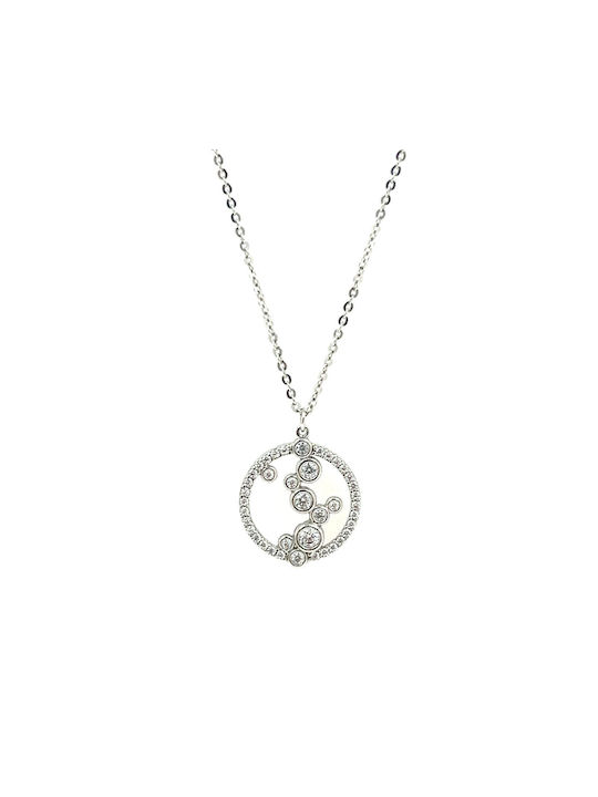 CHrysolithos Necklace from Silver with Zircon