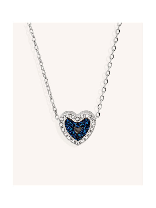 StanStefan Necklace with design Heart from Gold Plated Steel