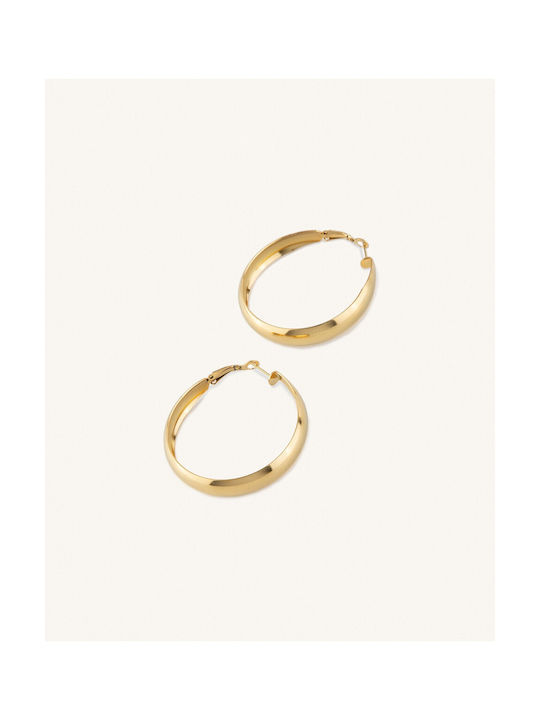 Earrings Hoops made of Steel Gold Plated