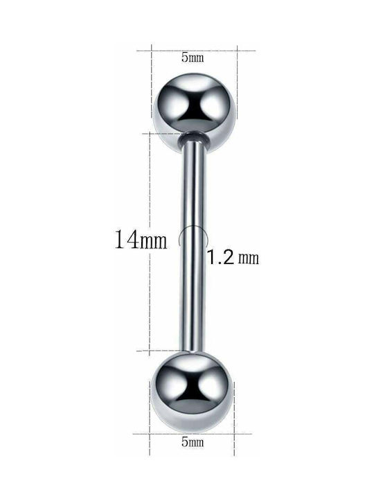 Single Earring Bar made of Steel