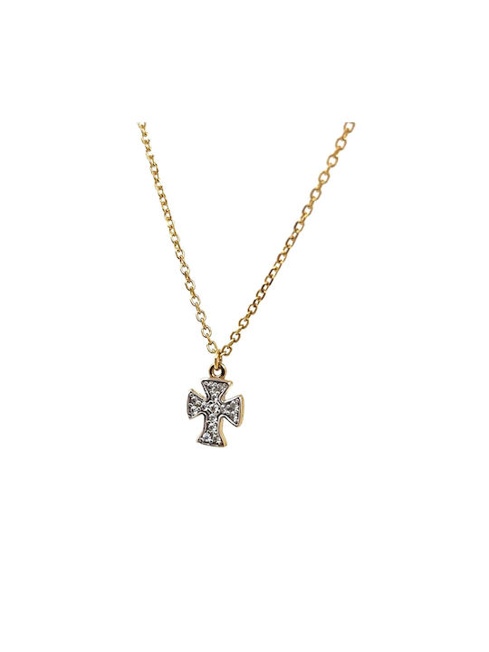 Gold Cross 9K with Chain