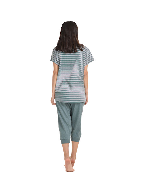 Vienetta Secret Summer Women's Pyjama Set Green Vienetta Vienetta