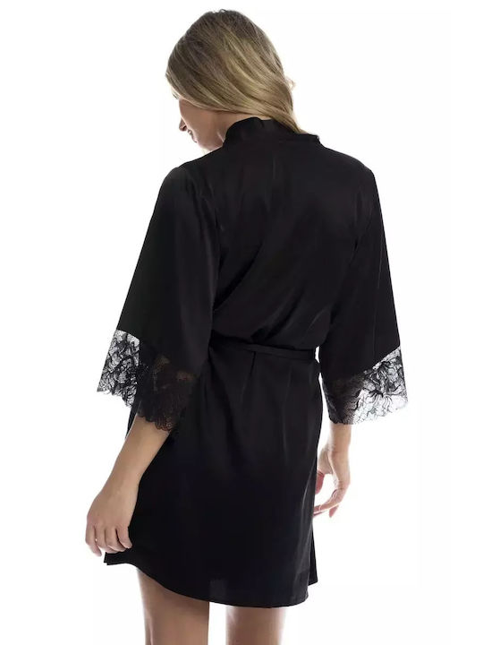 Bonatti Winter Damen Satin Robe Schwarz