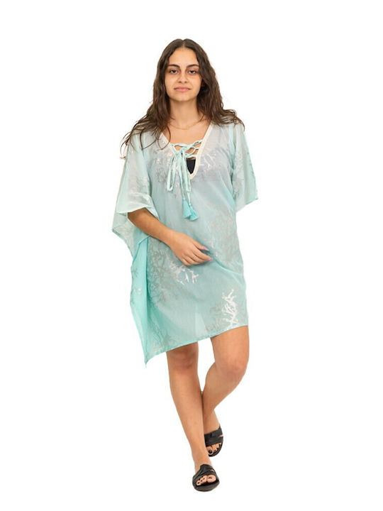 Aquablue Damen Kaftan Strand Türkis