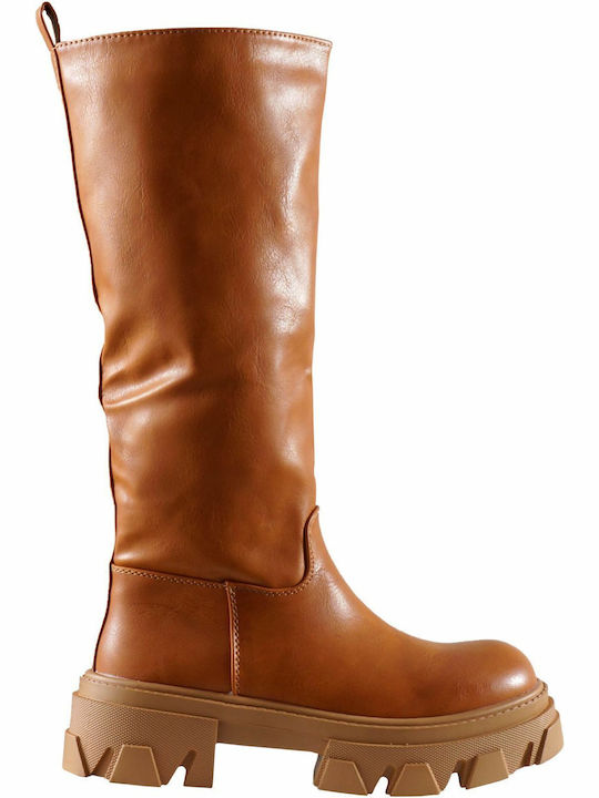 G Secret Women's Boots with Zipper Tabac Brown