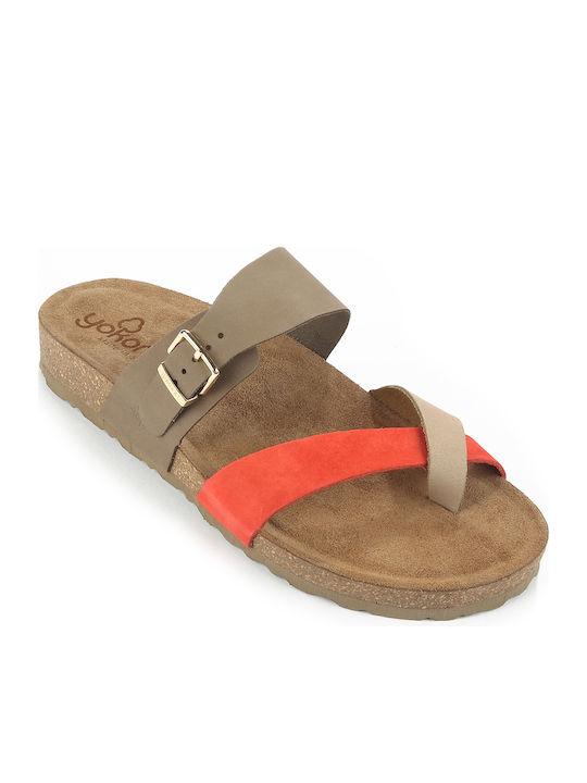 Din piele Sandale casual damă în Culoare Aur