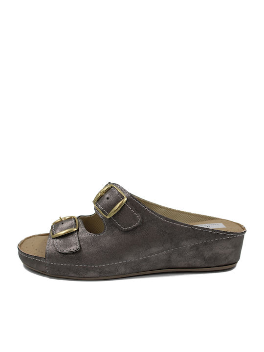 Women's Flat Sandals Anatomic in Gray Color