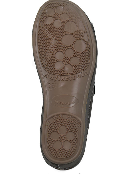 Women's Flat Sandals Anatomic in Gray Color