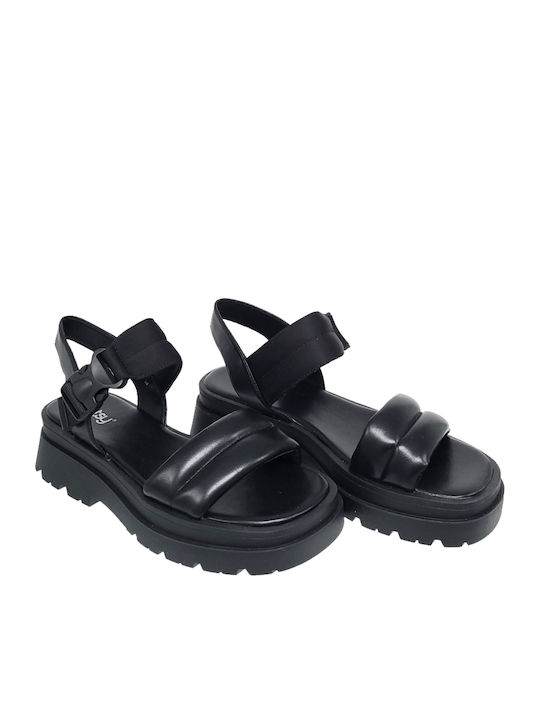 Γυναικεία Σανδάλια Flatforms Μαύρα