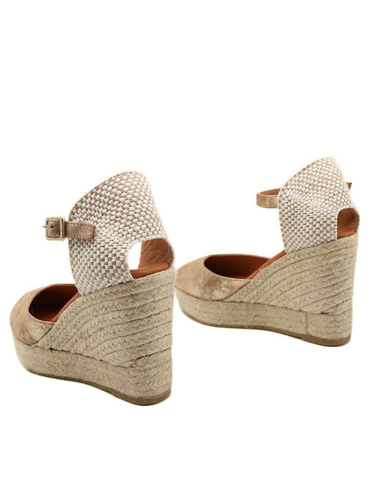 Kanna Saturno Women's Platform Espadrilles Brown