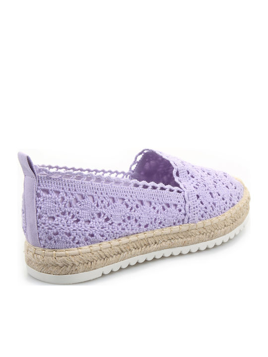 Women's Fabric Espadrilles Purple