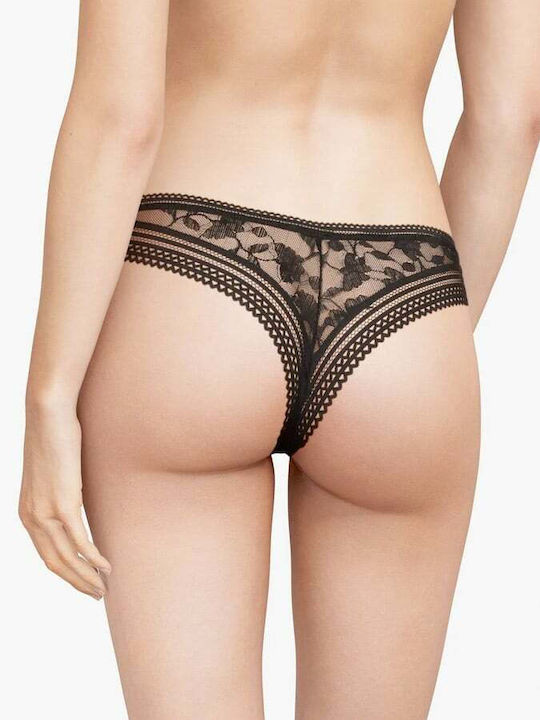 Passionata Damen Brasilien mit Spitze Schwarz