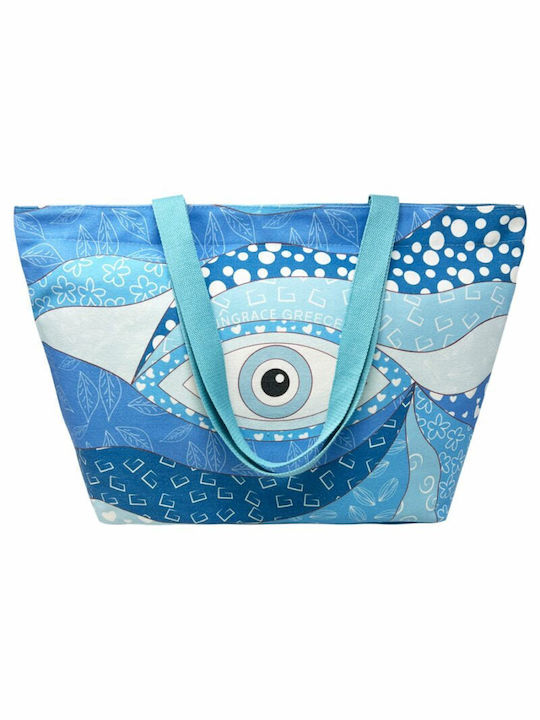 Sungrace Υφασμάτινη Τσάντα Θαλάσσης Μπλε