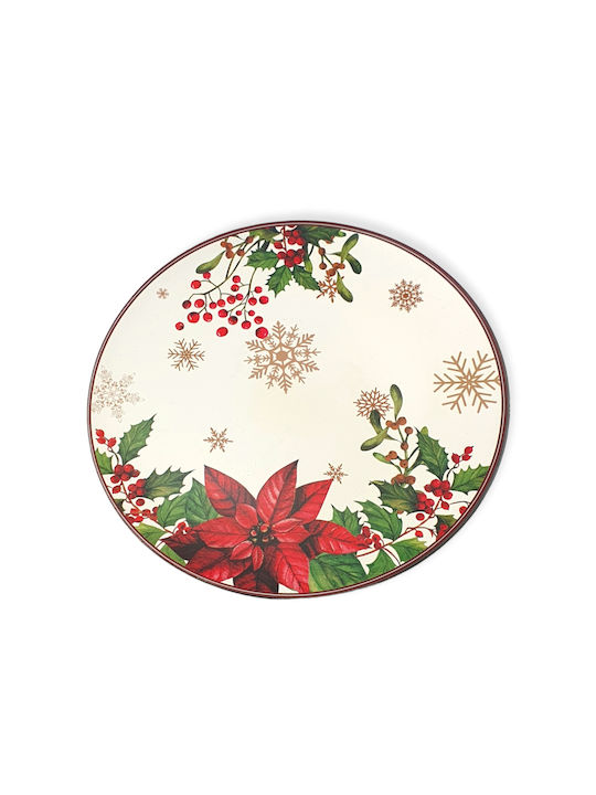 Christmas Platter Plastic White 1pcs