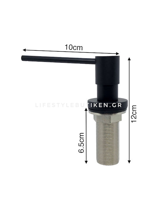 Naron Built-in Dispenser Kitchen Metallic Black 500ml