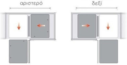 Lemi Cupboard Expanding Hardware with Brakes Silver 40x50cm 238-46155BDX40