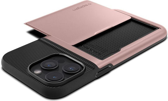 Spigen Slim Armor CS Back Cover Σιλικόνης 2mm Ροζ Χρυσό (iPhone 15 Pro)