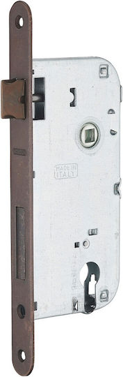 Thirard Recessed Lock with Cylinder and Center 50mm Bronze Right