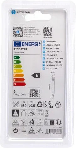 Aigostar Фасунга LED крушка 9W 118mm за фасунга R7S Топло бяло 1000лм
