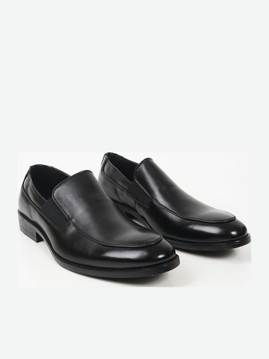 Δερμάτινα Ανδρικά Loafers σε Μαύρο Χρώμα