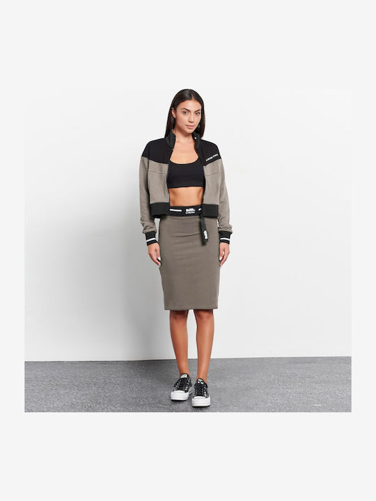Women's Sweatshirt Jacket Beige