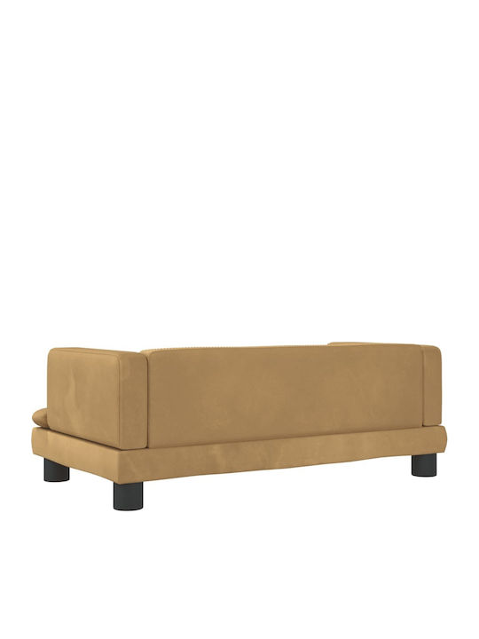 vidaXL Sofa Hundebett Braun 80x45cm.