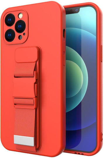 Seil Rückseite Umschlag Silikon 1mm mit Nackenriemen Rote (Galaxy A53)
