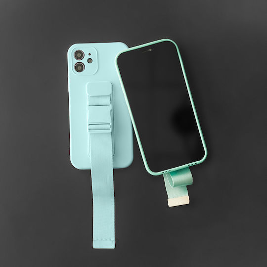 Rope Back Cover Σιλικόνης 1mm με Λουράκι Πράσινο (Galaxy Note 10Redmi Note 10 5G / Poco M3 Pro)