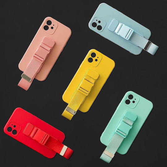Rope Back Cover Σιλικόνης με Λουράκι Μαύρο (Poco M4 Pro 5G / Redmi Note 11s 5G)