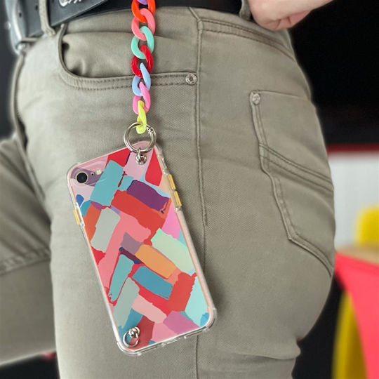 Color Chain Back Cover Πλαστικό με Λουράκι Πολύχρωμο (Redmi 10 / 10 2022)