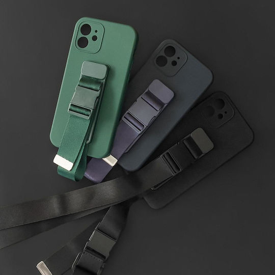 Seil Rückseite Umschlag Silikon 1mm mit Nackenriemen Rote (Galaxy A53)