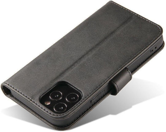 Magnet Back Cover Σιλικόνης / Δερμάτινο Μαύρο (Honor Magic 4 Pro)