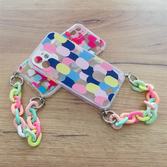 Color Chain Back Cover Πλαστικό με Λουράκι Πολύχρωμο (Galaxy S20 FE)