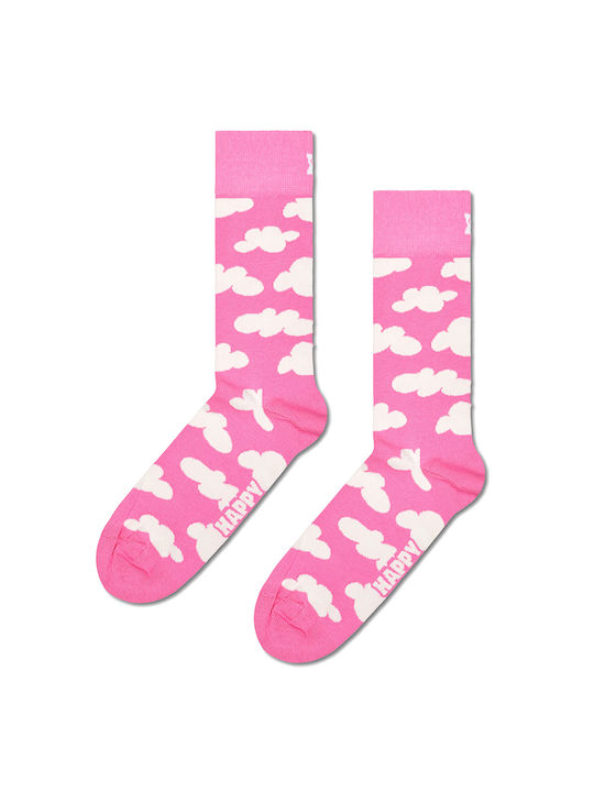 Happy Socks Cloudy Γυναικείες Κάλτσες Ροζ