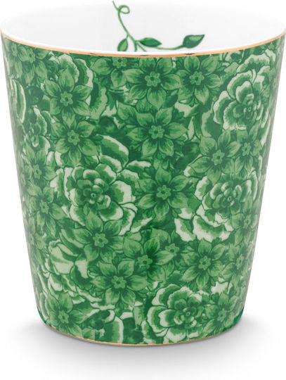 PiP Studio Royal Flower Green Mug from Porcelain Green 230ml