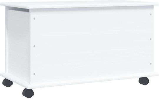vidaXL Διακοσμητικό Μπαούλο Ξύλινο Λευκό 73x39.5x44εκ.
