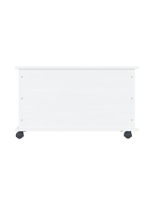 vidaXL Wooden Decorative Trunk White 73x39.5x44cm
